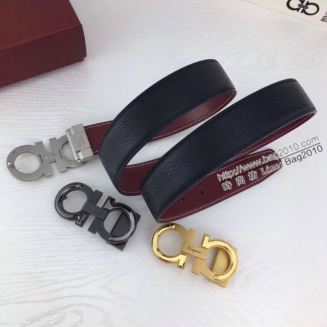 菲拉格慕男士皮帶 Ferragamo雙面牛皮腰帶  jjp2126